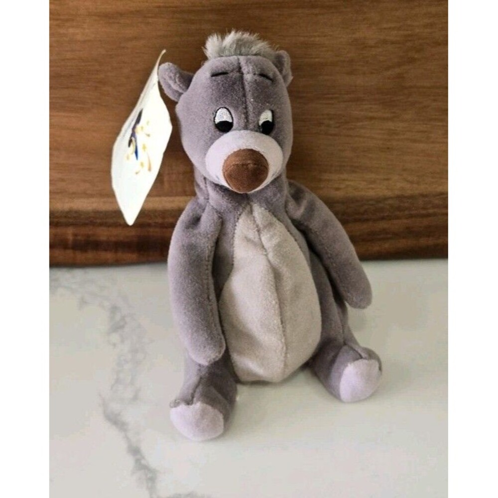 Club Disney Jungle Book Baloo Bear Bean Bag Plush 7"